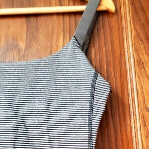 Black and Grey stripe lulu lemon tank top size 8